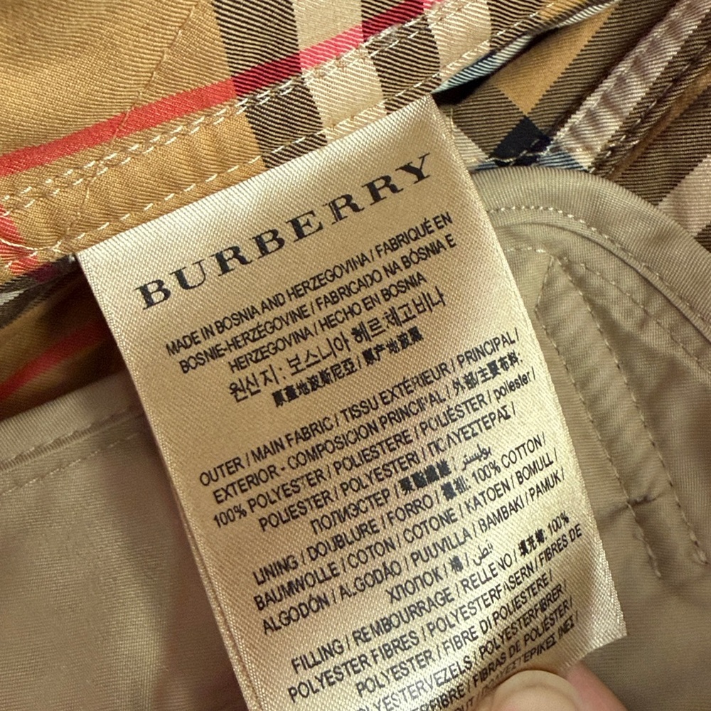 Burberry Tan Quilted Plaid Jacket Size Medium - Picture 3 of 11